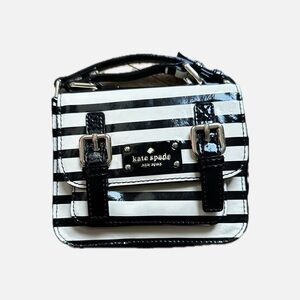 Kate Spade Patent Stripe mini purse